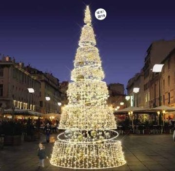 Futuristic Christmas Tree Light shows